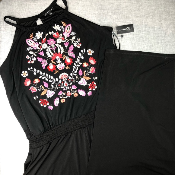 3X 4X INC Embroidered Boho Jumpsuit Plus Size - Picture 2 of 5